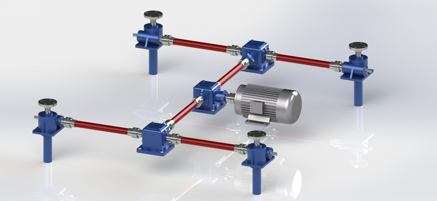 H型4臺聯動升降平臺 H型4臺聯動升降平臺